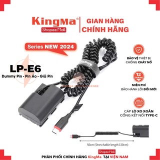 Pin ảo/ giả pin/ dummy pin lp-e6 chính hãng kingma. for canon lp-e6