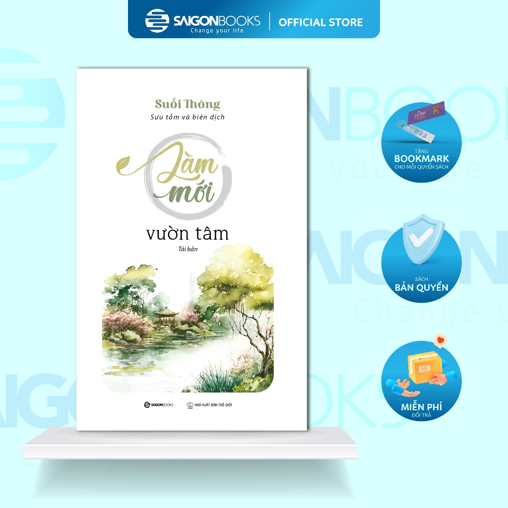  SÁCH - Làm mới vườn tâm - Tác giả Suối Thông 