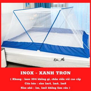 Màn Mùng chụp khung xếp thông minh không khoan tường ngủ tự bung gấp gọn tiện dụng chống muỗi người lớn