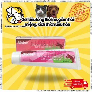 Gel dinh dưỡng tiêu búi lông cho mèo Bioline, giảm hôi miệng, kích thích tiêu hóa cho mèo
