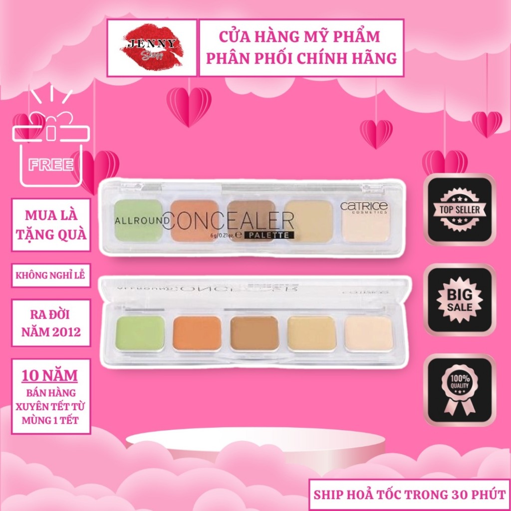 Bảng Kem Che Khuyết Điểm 5 Ô Catrice Allround Concealer