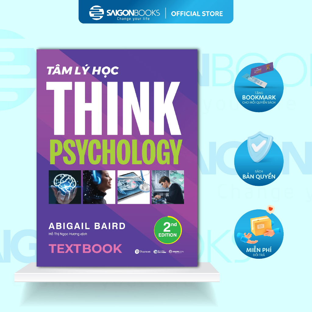Sách - Textbook Tâm Lý Học (Think Psychology) - Abigail Baird