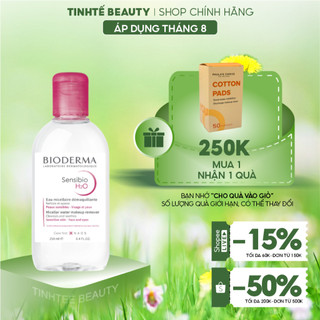 Dung dịch làm sạch và tẩy trang Micellar Bioderma Sensibio H2O 250ml