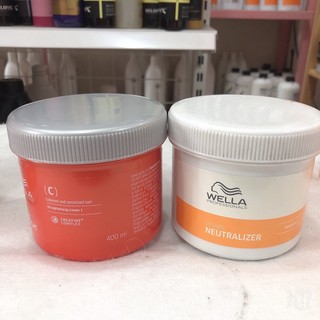 Kem duỗi tóc tại nhà cao cấp wella creatin straight đức chữ c 400ml