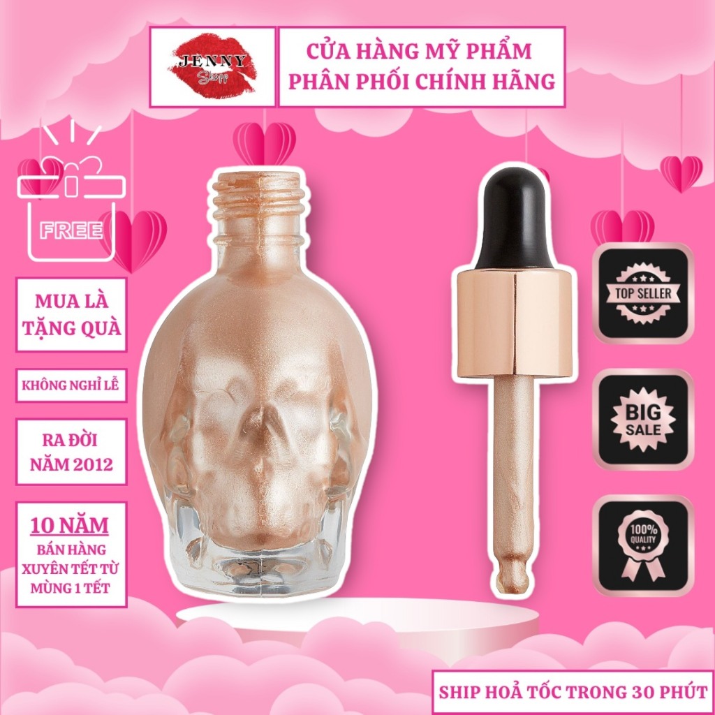 Nhũ Bắt Sáng Revolution Halloween Skull Liquid Highlighter