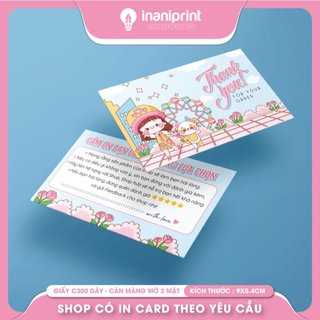 Card cám ơn, thiệp cám ơn, giấy cám ơn - đu quay