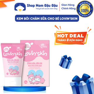 Kem bôi chàm sữa cho bé Lovin’Skin ngừa khô rát, bong tróc, chàm sữa, mụn sữa, viêm da cơ địa