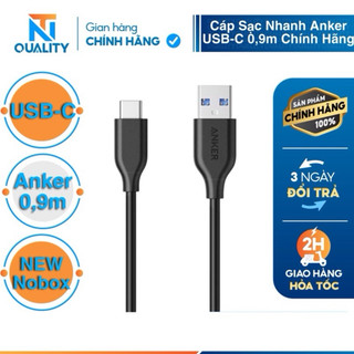 Cáp anker powerline usb 3.0 ra usb-c - dài 0.9m - a8163