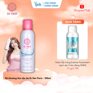 [Tặng nước tẩy trang 100ml] Xịt khoáng làm dịu da Dr Her Paris - 150ml