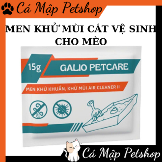 Khử mùi cát mèo Galio, Men khử mùi cát mèo, Men khử khuẩn cát mèo hương quế