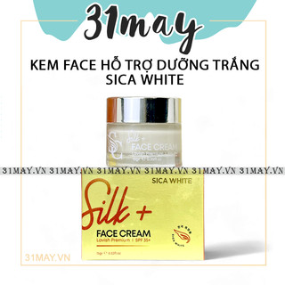 Kem face lụa sica white mini chính hãng - face cream silk+ dưỡng trắng da mờ nám