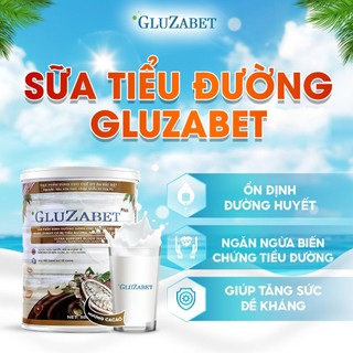 Sữa Tiểu Đường Gluzabet 800g (Hộp sắt) dành cho người tiểu đường, ổn định đường huyết, ăn ngon ngủ ngon