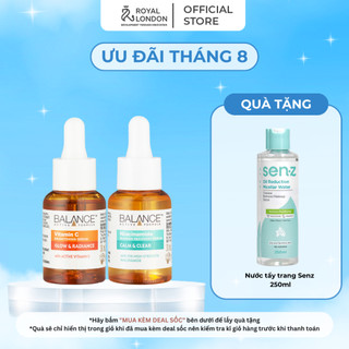Combo serum ngừa mụn, giảm thâm và làm sáng da Balance Vitamin C và Niacinamide Serum 30ml/chai
