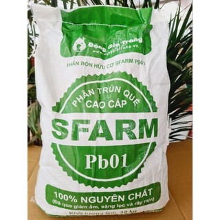 Phân trùn quế đã qua xử lý Sfarm PBO1 túi 10kg