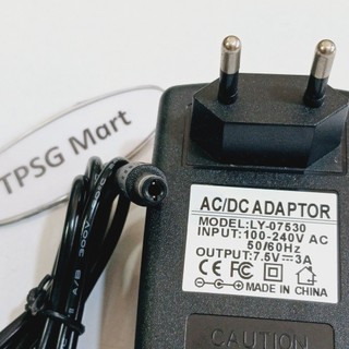 Nguồn Adapter DC 7.5V - 1A / 7.5V - 2A / 7.5V - 3A  (Đầu cắm 5.5mm x 2.1mm)