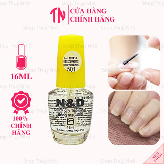 [CHÍNH HÃNG] Sơn bóng mau khô nắp vàng N&D Thanh Bình 16ml dụng cụ làm móng tay nghệ thuật chuyên nghiệp nail