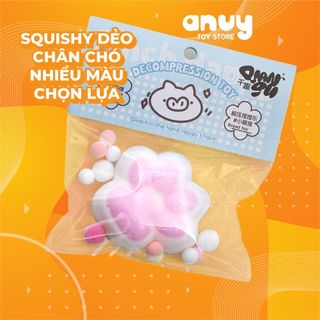 Squishy dẻo chân chó mèo full topping giảm căng thẳng