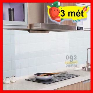 Miếng Giấy Dán Tường Phòng Bếp Chắn Dầu Mỡ,Decal Dài 3 Mét