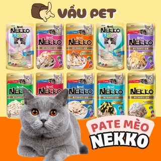 Pate Mèo Nekko 70g - Pate Cho Mèo Con, Mèo Lớn Đầy Đủ Dinh Dưỡng Vẩu Pet Shop