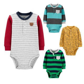CHỌN MẪU Bộ body chip bé trai cổ trụ bộ áo liền quần bodysuit dài tay xuất dư tách set không kèm quần áo shopNEM