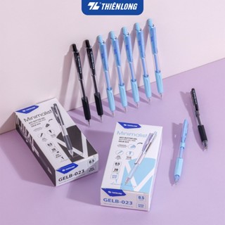 Combo 5/10/20 Bút gel bi Minimalist, bút butter gel Thiên Long GelB-023, ngòi 0.5mm, cơ cấu bấm sáng tạo
