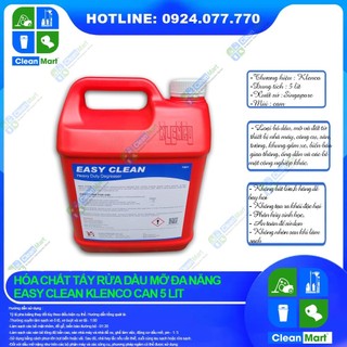 Hóa chất tẩy rửa dầu mỡ đa năng easy clean can 5lit- clean mart
