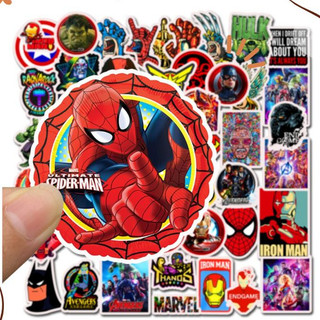 Set 10 30 50 miếng dán sticker Siêu anh hùng chống thấm nước dán nón mũ bảo hiểm laptop vali xe máy đàn guitar