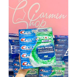 Kem đánh răng Crest Complete Whitening Plus Scope Outlast Ultra 7x