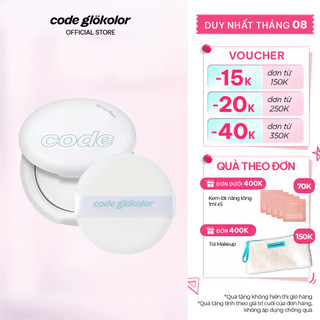 Phấn phủ dạng nén kiềm dầu Code Glokolor Oil Cut Pact 8g