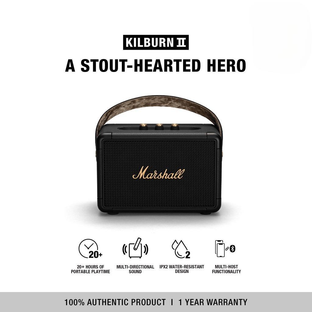 Loa Bluetooth MARSHALL KILBURN M13 Công Suất Khủng, Pin Sử Dụng 8 Giờ, Âm Thanh 3D - 36W | BigBuy360 - bigbuy360.vn