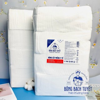 Bông Gòn cắt miếng Sẵn 1kg Vệ Sinh cho bé zize 10 x 10 - Bông y tế Bông Bạch Tuyết cắt sẵn 10x10 1kg