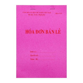 Combo 10 quyển Hóa đơn 1 liên, 2 liên hàng đẹp