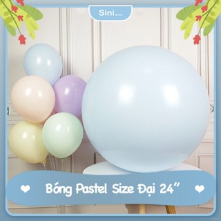 Bóng Pastel Size Đại 24" Siêu To Sini Decor - Bong Bóng To 24 Inch Pastel - Bong Bóng Trang Trí