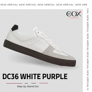 New arrivals | giày sneaker da - gat shoes nam nữ dc36 white purple dincox shoes