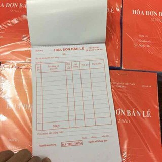 Combo 10 quyển Hóa đơn 1 liên, 2 liên hàng đẹp