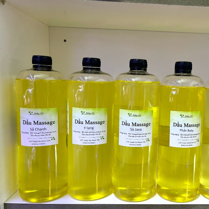 Dầu massage body-dầu bôi trơn-baby oil-hương thiên nhiên-chai 1Lit