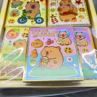 Sổ Dán Sticker Gấu Capybara, Labubu hothit.