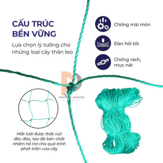 Lưới giàn leo theo kích thước khách đặt