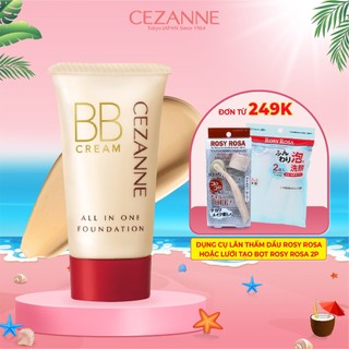Kem nền che khuyết điểm Cezanne BB Cream All In One Nhật Bản SPF 23 PA++ 40g