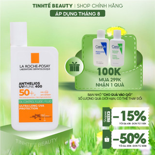 Sữa chống nắng phổ rộng cho da nhạy cảm La Roche-Posay Anthelios Invisible Fluid SPF 50+ 50ml