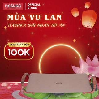 Bếp nướng đa năng HASUKA HSK-332 chống dính ceramic, bếp nướng điện đa năng cao cấp chính hãng - BH 12 tháng