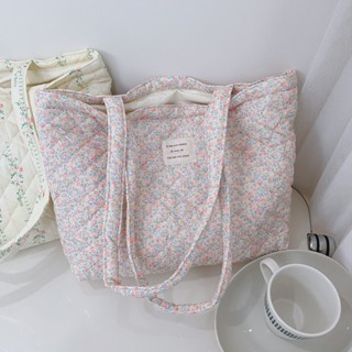 [CÓ SẴN] Túi đeo vai nữ hoa nhí, may kiểu chần bông handmade phong cách Hàn Quốc (cỡ 39x30cm)🌸