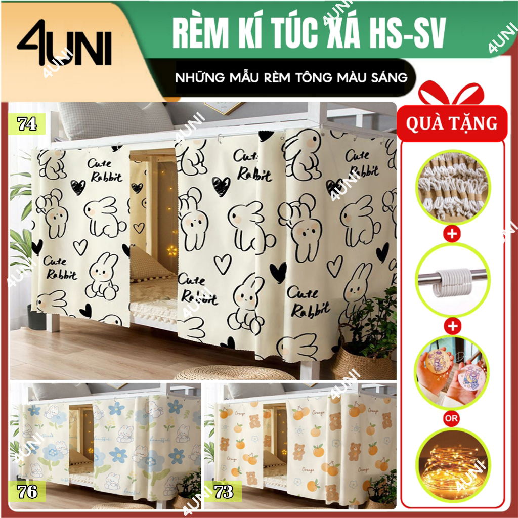 [Miễn ship] Rèm ký túc xá, rèm giường tầng tạo không gian riêng tư cho sinh viên ktx 4UNI