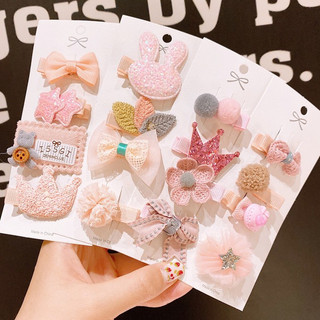 (có sẵn sỉ = lẻ) 🍓Set 4 Kẹp Tóc Phong cách Hàn Quốc Xinh Xắn Dành Cho Bé Gái