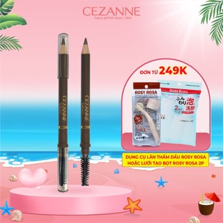 Chì kẻ lông mày Cezanne Eyebrow With Spiral Brush bền màu không thấm nước 1.2g
