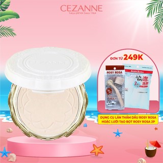 Phấn phủ kiềm dầu Cezanne UV Silk Cover Powder Nhật Bản siêu mịn chống thấm nước SPF 50 PA++++ 10g