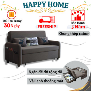 Sofa Giường Thông Minh, Giuong Ngủ Gấp Gọn Happy_Home, Giuong Sopha Tiết Kiệm Không Gian Có Ngăn Chứa