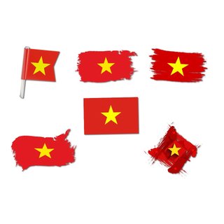 Hình dán STICKER lá cờ QUỐC KỲ VIỆT NAM, MTDTGPMNVN, dán xe, dán laptop