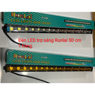Đèn led trợ sáng Runlai 50 cm 1 hàng công suất 54w, hai màu trắng, vàng.