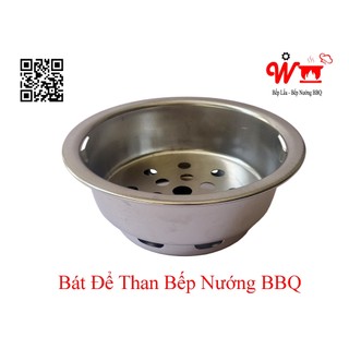  bầu đựng than bát xô tô để than bếp nướng than hoa bbq dùng cho Bếp Âm Bếp Dương bếp nướng tròn có hỏa tốc 